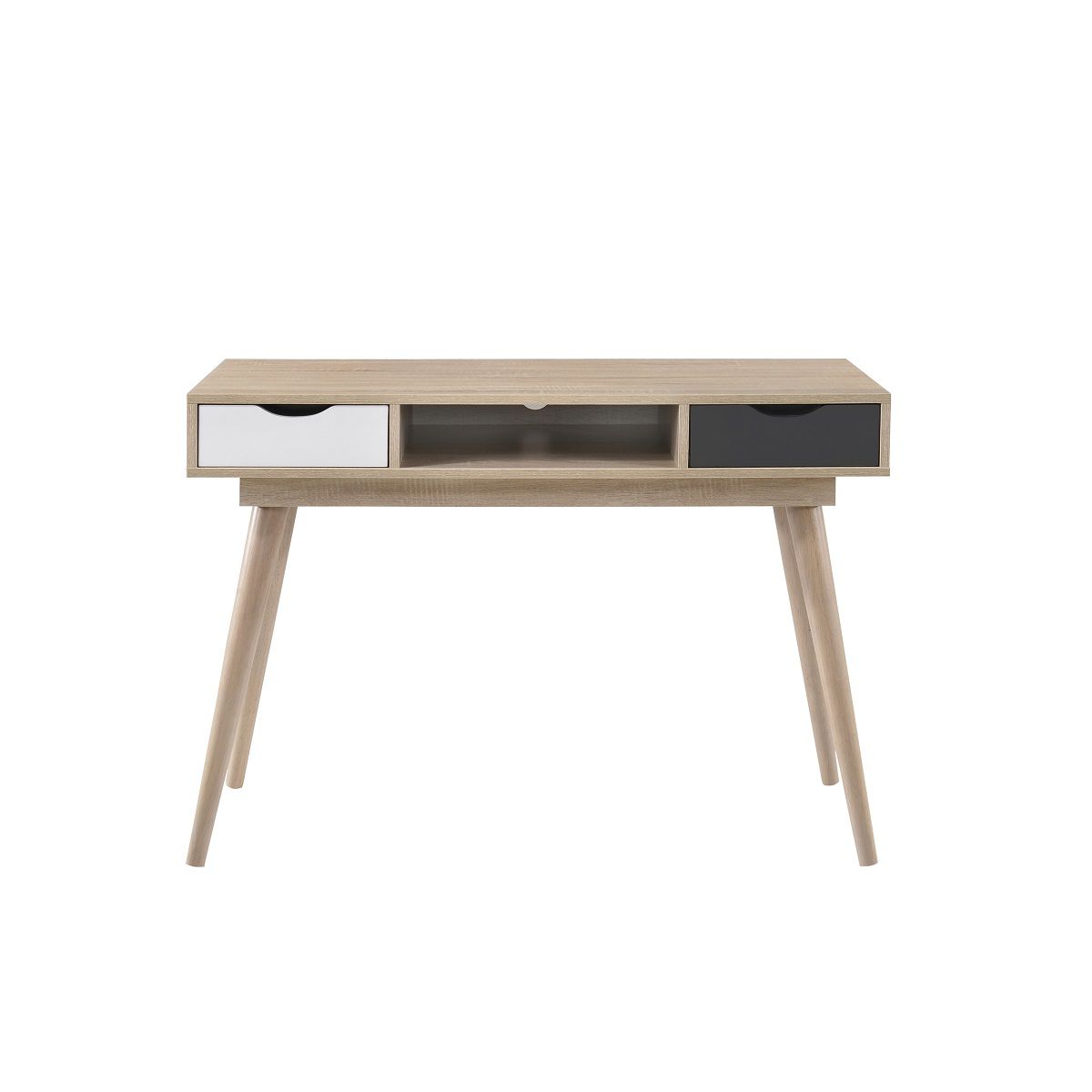 Oak 2 Drawer 1 Shelf Home Office Study Desk