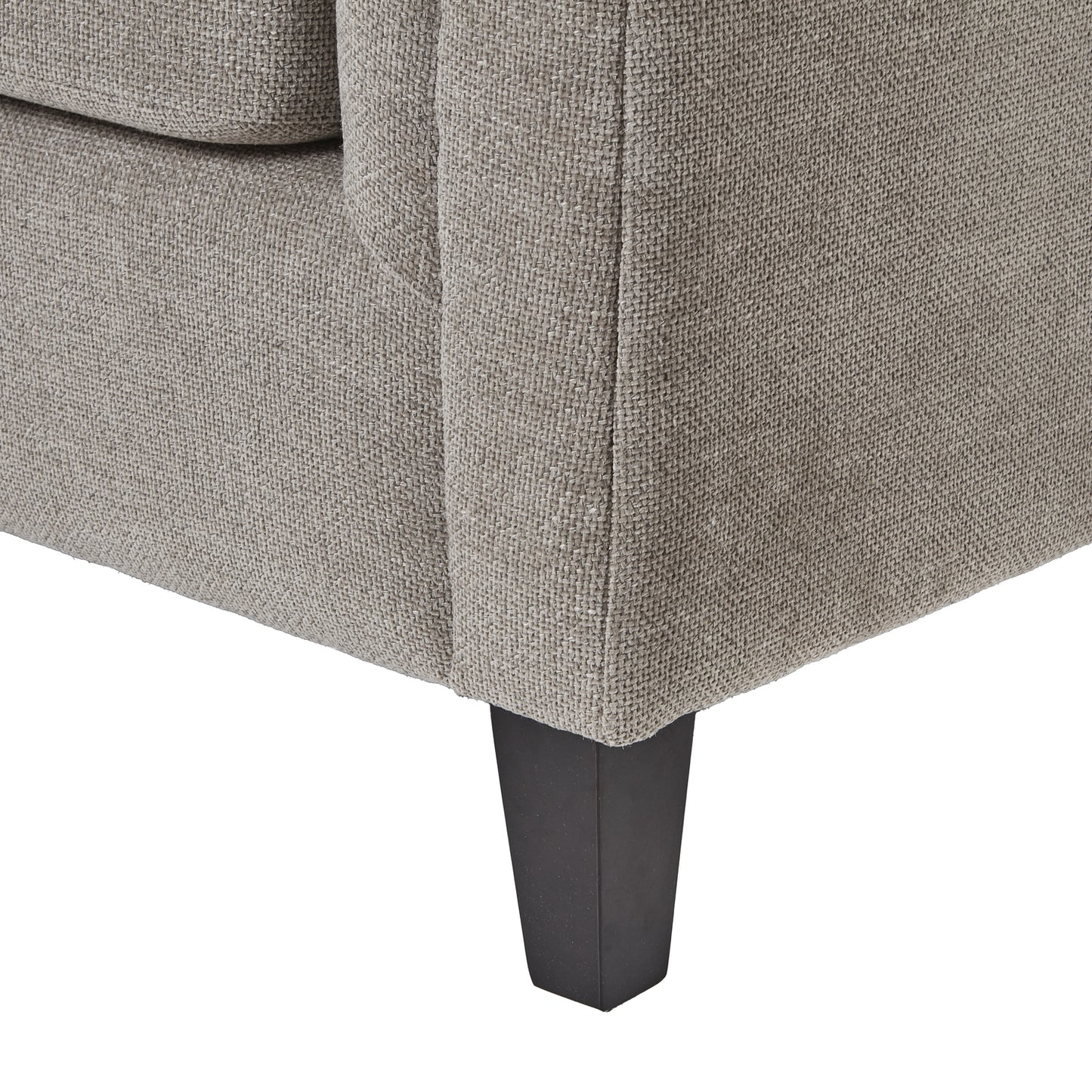 Vesper Taupe Cushion Back 3 Seater Sofa