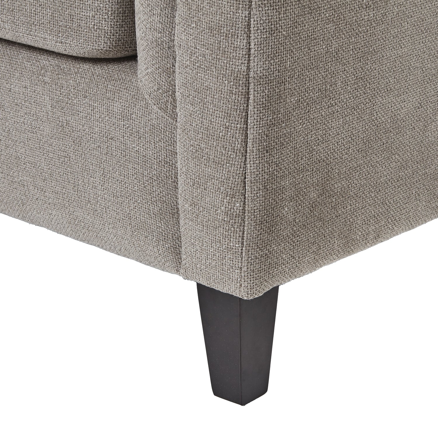 Vesper Taupe Cushion Back 3 Seater Sofa