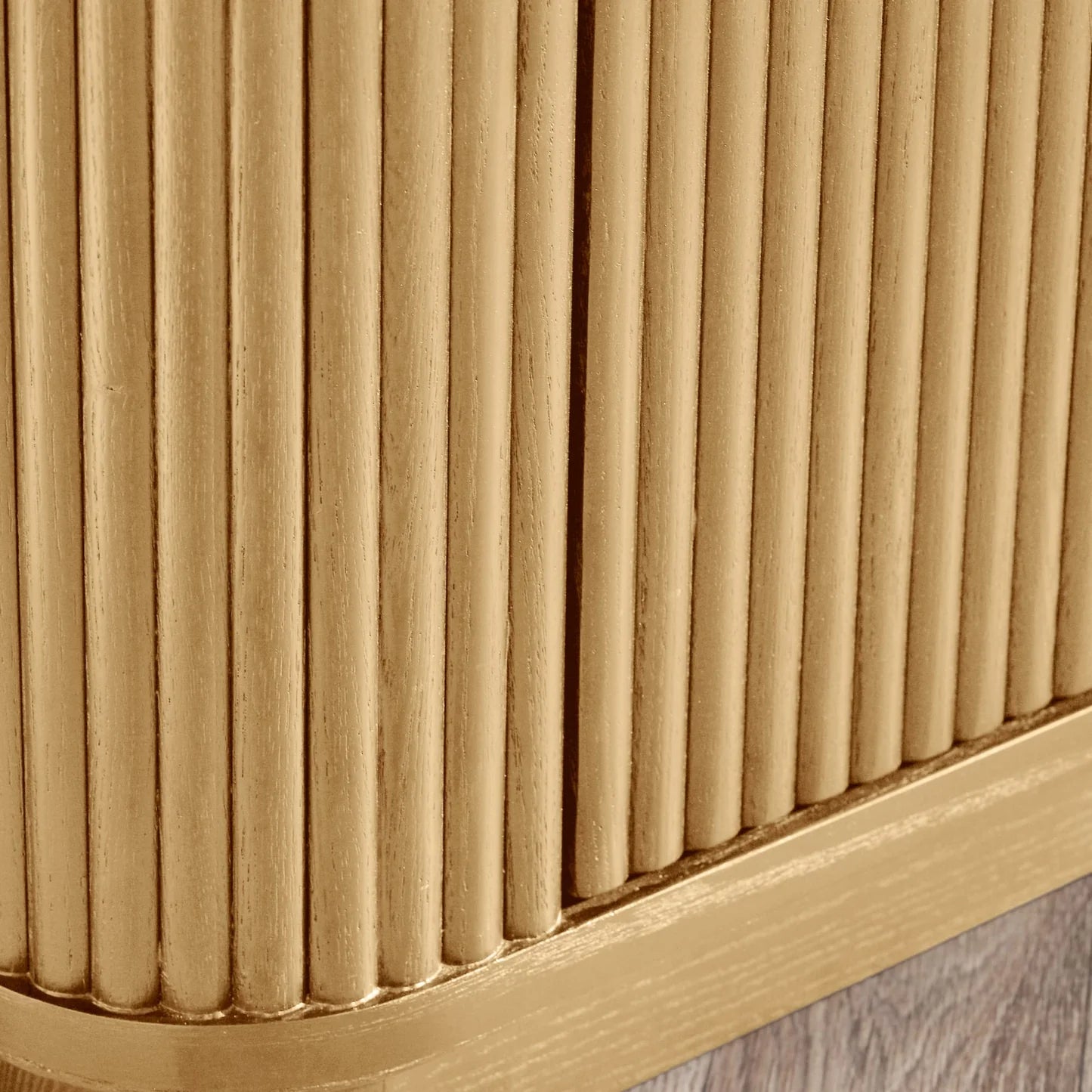 Close-up of a wooden surface with vertical slats