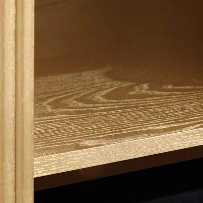 Close-up of a wooden surface with visible grain and texture.