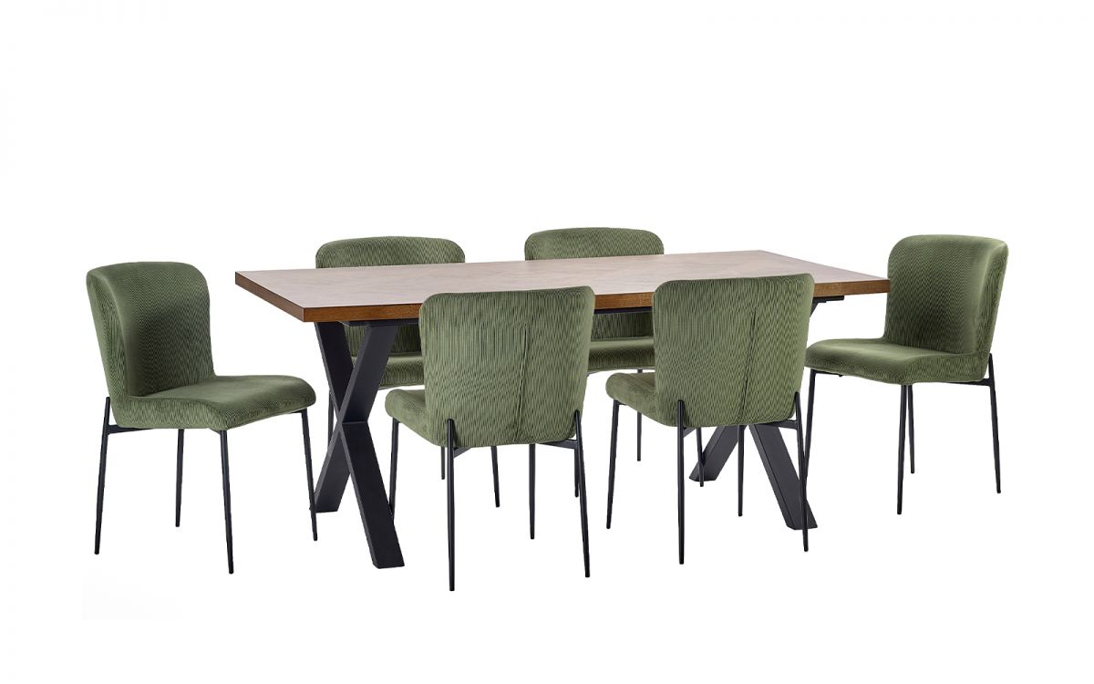 Aron Rectangle Wood 4 Seater Dining Table