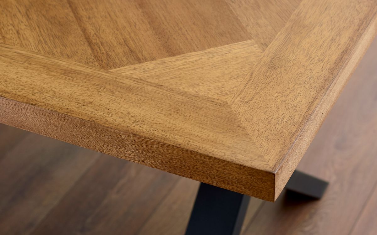 Aron Rectangle Wood 4 Seater Dining Table