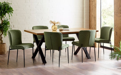 Aron Rectangle Wood 4 Seater Dining Table