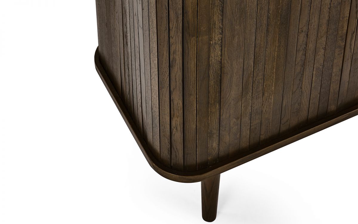 Wood Sideboard With Sliding Doors