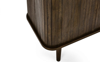 Wood Sideboard With Sliding Doors
