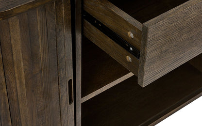 Wood Sideboard With Sliding Doors
