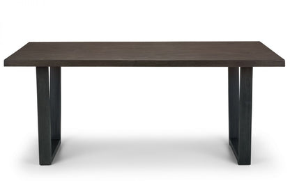 Rectangle Dark Oak 6 Seater Dining Table