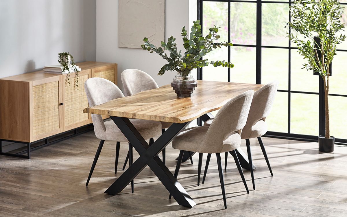 Oak Effect 4 Seater Dining Table