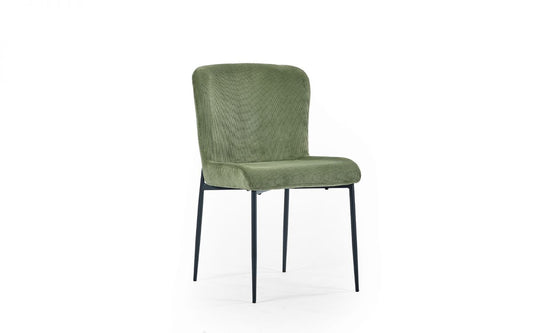 Leonie Grey or Green Velvet Dining Chair