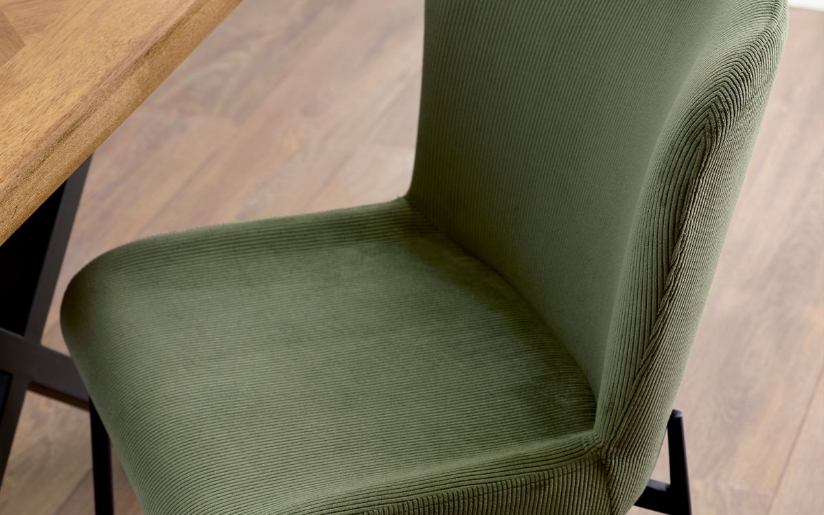 Leonie Grey or Green Velvet Dining Chair