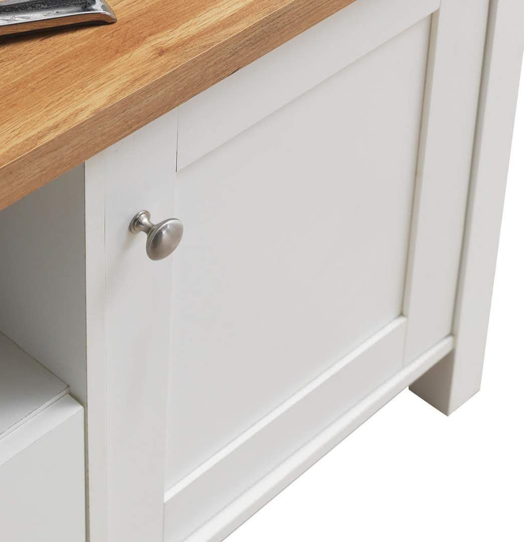 Oak TV Stand Unit Cabinet with 2 Door and 1 Drawers 60 inches