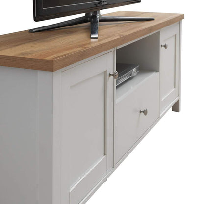 Oak TV Stand Unit Cabinet with 2 Door and 1 Drawers 60 inches