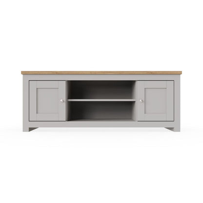 2 Door Light Grey TV Cabinet
