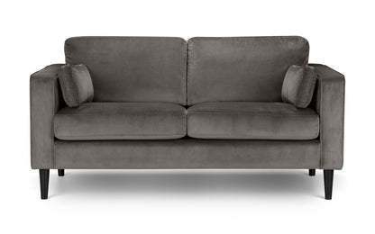 Grey Velvet 2 Seater Sofa