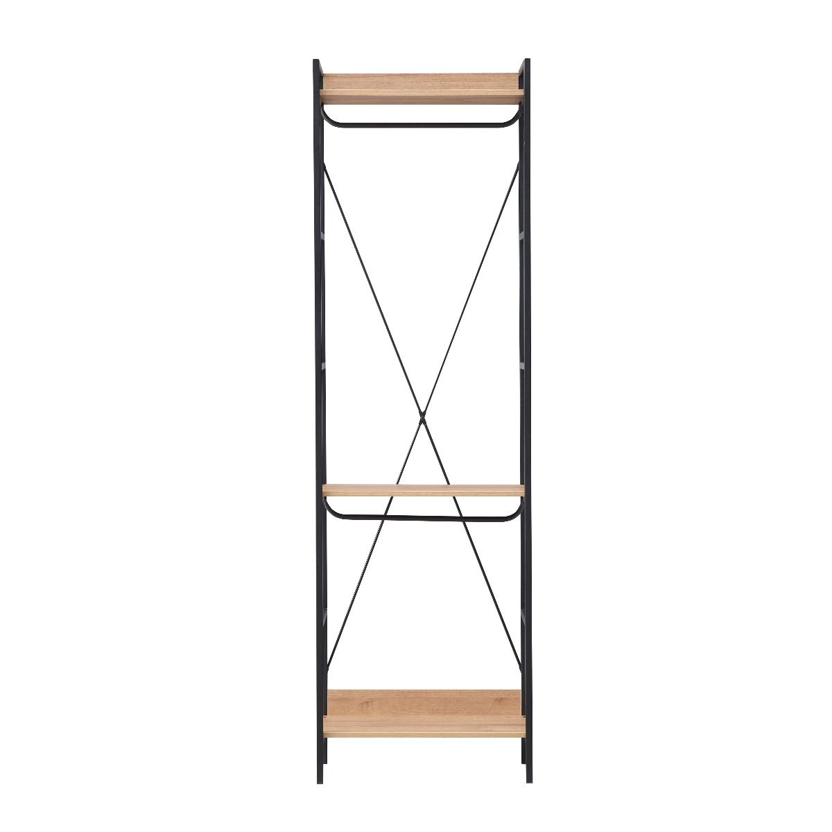Oak Wardrobe 3 Shelves